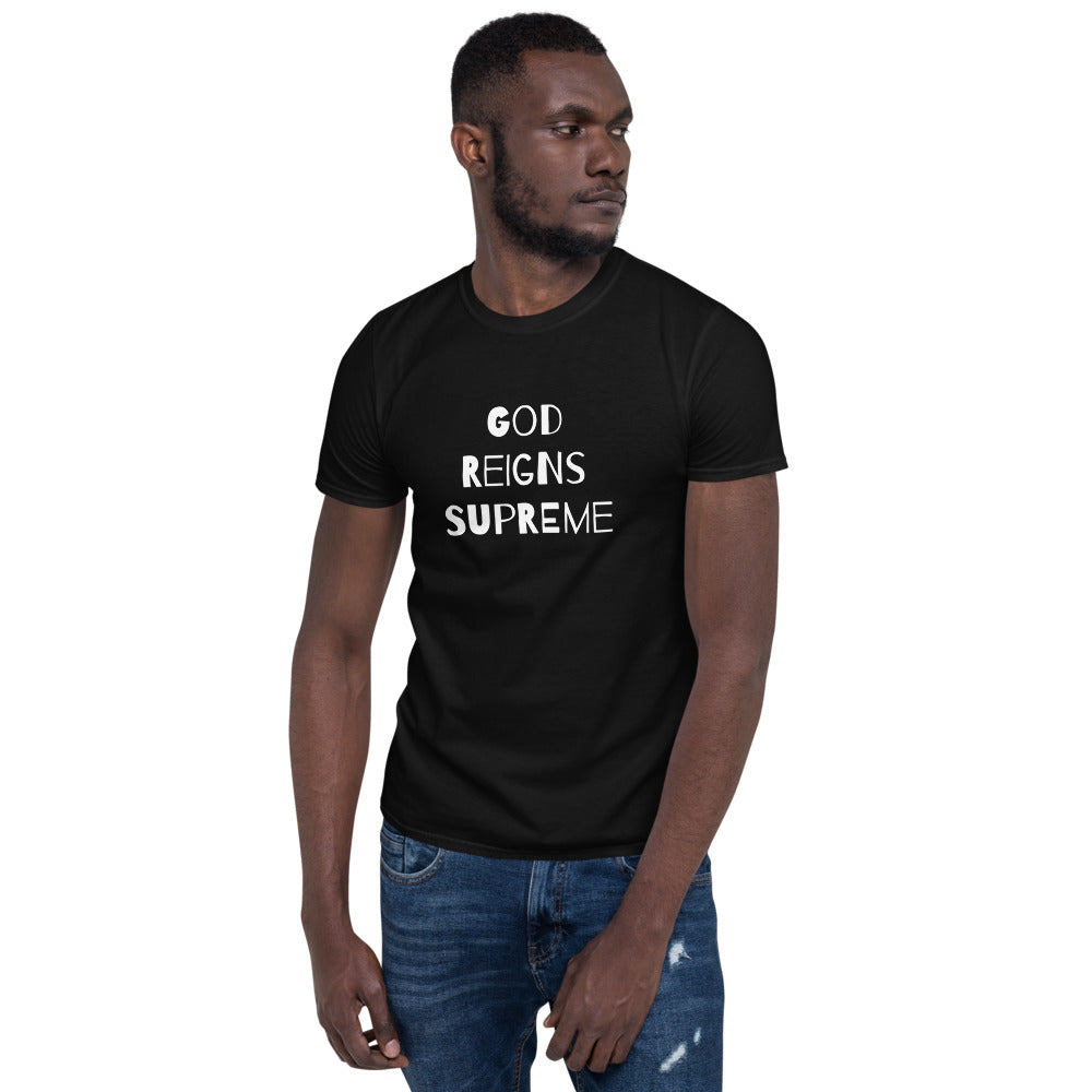 "He Reigns" Short-Sleeve Unisex T-Shirt