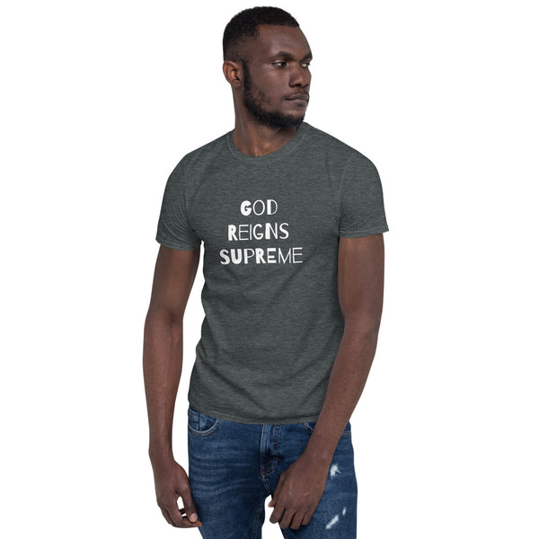 "He Reigns" Short-Sleeve Unisex T-Shirt